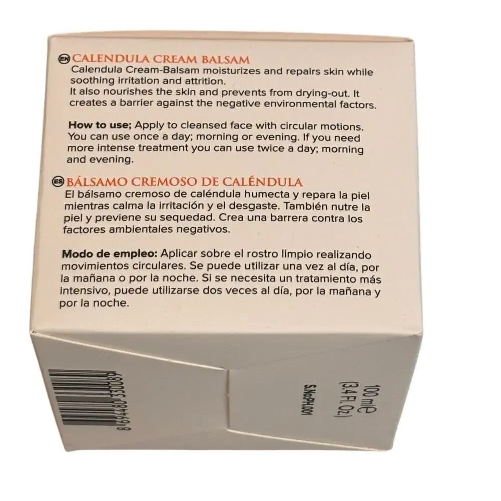 Nexxt Calendula Cream Balsam‎ 100 mL/3.4 fl oz Moisturizing Hydrates Skin